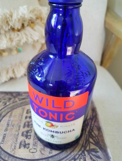 Wild Tonic Kombucha. Wild Tonic Bottle.  Kombucha. Bee Conservation. Arizona Kombucha.